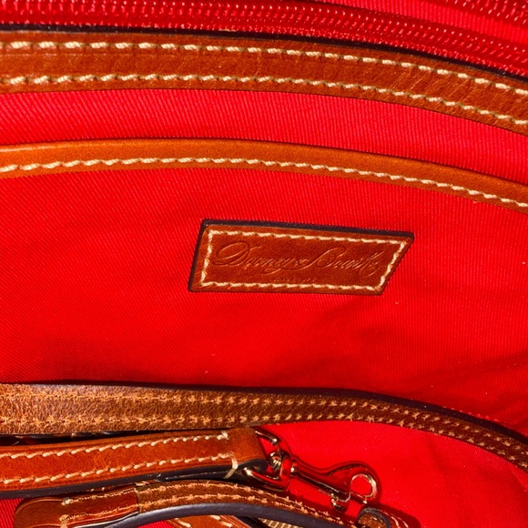 Dooney & Bourke Coated Cotton Brielle Tote in the Cranberry Plaid - Picture 10 of 11